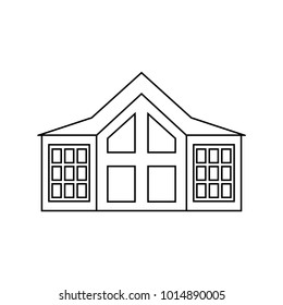 house line vector icon. Flat design style