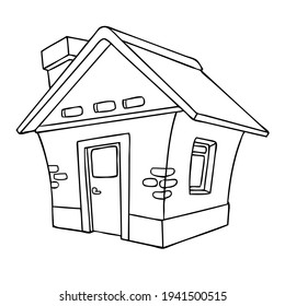house line vector illustration,
isolated on white background.top view