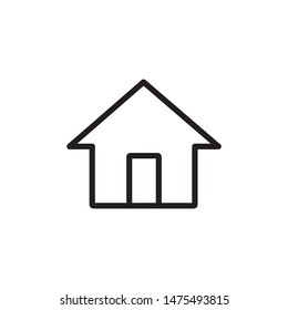 House Linear Icon Editable stroke. small house, vector symbol, thin icons