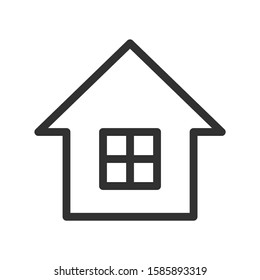 House , linear icon. Editable stroke