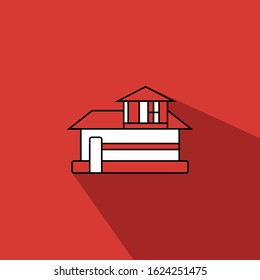 house liner fill icon vector - ui icon vector
