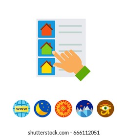 House list select icon
