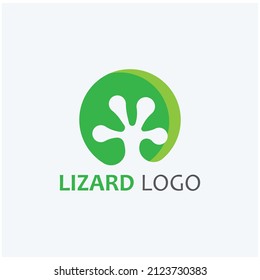 house lizard or gecko logo, with vector logo design. 