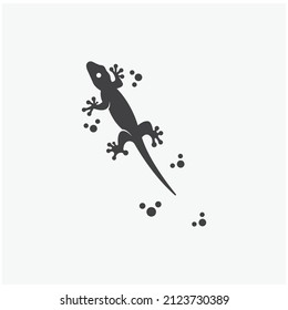 house lizard or gecko logo, with vector logo design. 