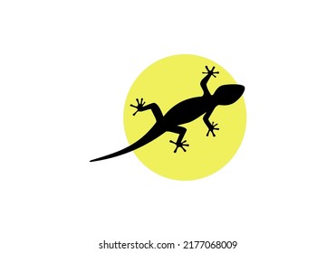 Logo von House Lizard Silhouette Tierdesign