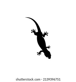 House lizard silhouette sign and symbol