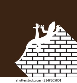 house lizard vector icon illustration simple design