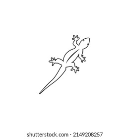 house lizard vector icon illustration simple design