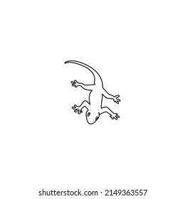 house lizard vector icon illustration simple design