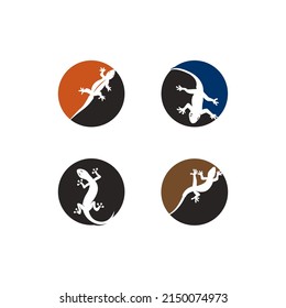 ilustración de icono del vector del lagarto de la casa