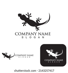 House Lizard Vector Print Template