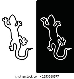 House lizard vector print template