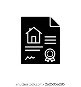 House Loan Document with Stamp Symbolizing Official Mortgage Approval