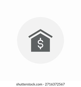 house loan icon sign vector