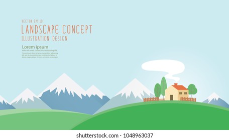 The house is located on the mound. In the midst of nature.
