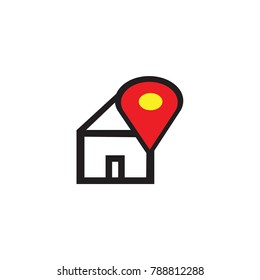 house location art vector logo