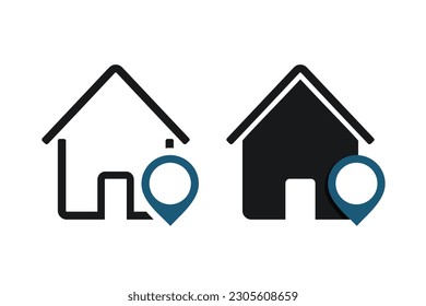 House location icon. Illustration vector