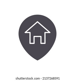 House location icon sign symbol logo vector illustrations