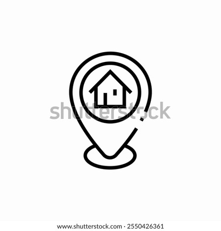 house location icon sign vector