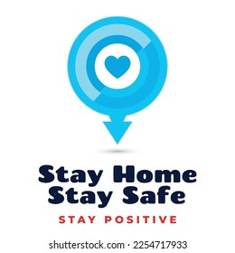 House location icon. "Stay at home" Vector illustration.