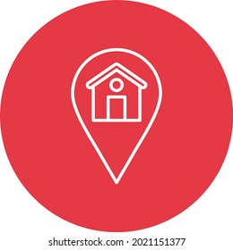 House Location icon vector image. Can also be used for web apps, mobile apps and print media.