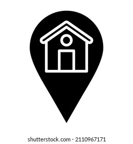 House Location icon vector image. Can also be used for web apps, mobile apps and print media.
