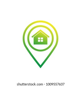 house and location marker