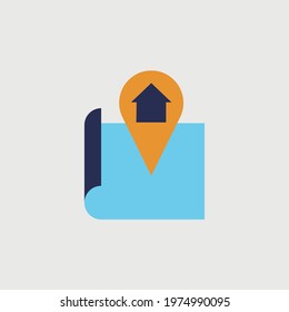 house location vector icon map marker