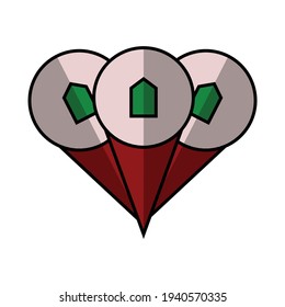 house location vector for map app with dark color