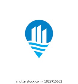House Location Vector , Real Estate Logo