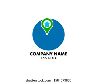 House Locator Vector Logo Template