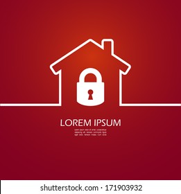 House Lock Icon