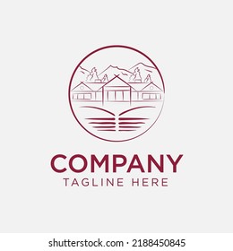 HAUS, LODGING, HILFE VEKTOR EINFACHES LOGO