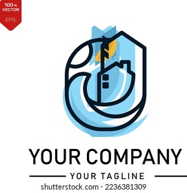 house logo 100% vector disng