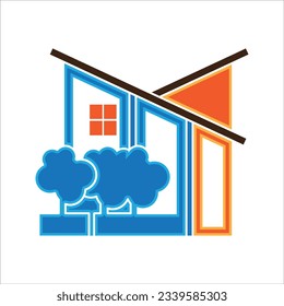 house logo for apartment city and property