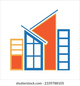house logo for apartment city and property