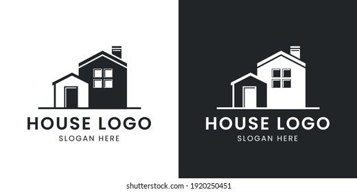 house logo in black and white