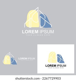 House Logo, Building Furniture Design, Construction Vector, Property Brand Icon, Real Estate, Housing