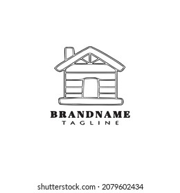 house logo cartoon icon design template black modern flat vector illustration