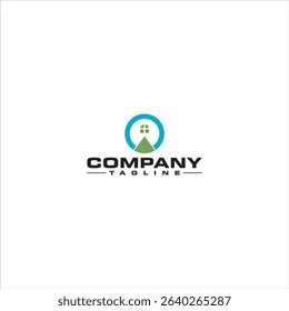 The house logo is circular in shape with green, blue and black colors.