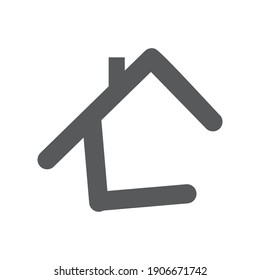 House logo Concept creative symbol minimalist abstract Home icon vector illustration