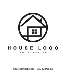 house logo design for architectural buildings vector construction