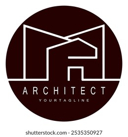 house logo design for architectural buildings vector construction