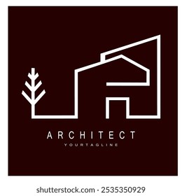 house logo design for architectural buildings vector construction