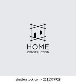 house logo design with building construction concept for architect