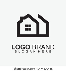 House Logo Design For Business. Modern Design. Flat Logo. Real Estate. Vector House Logo Design. House Icon. Vector Illustration