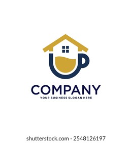 design do logotipo da casa com café