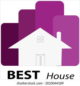 diseño del logotipo de casa para la empresa. diseño de icono de arte vectorial del logotipo de la casa. icono de inicio