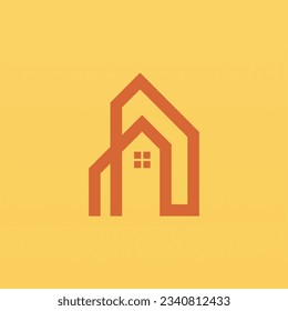 House logo design concept. Simple building logo template. Home logo design template