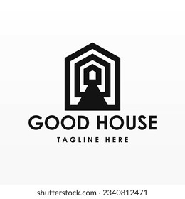 Concepto de diseño del logo de la casa. Plantilla de logotipo de construcción simple. Plantilla de diseño de logotipo residencial